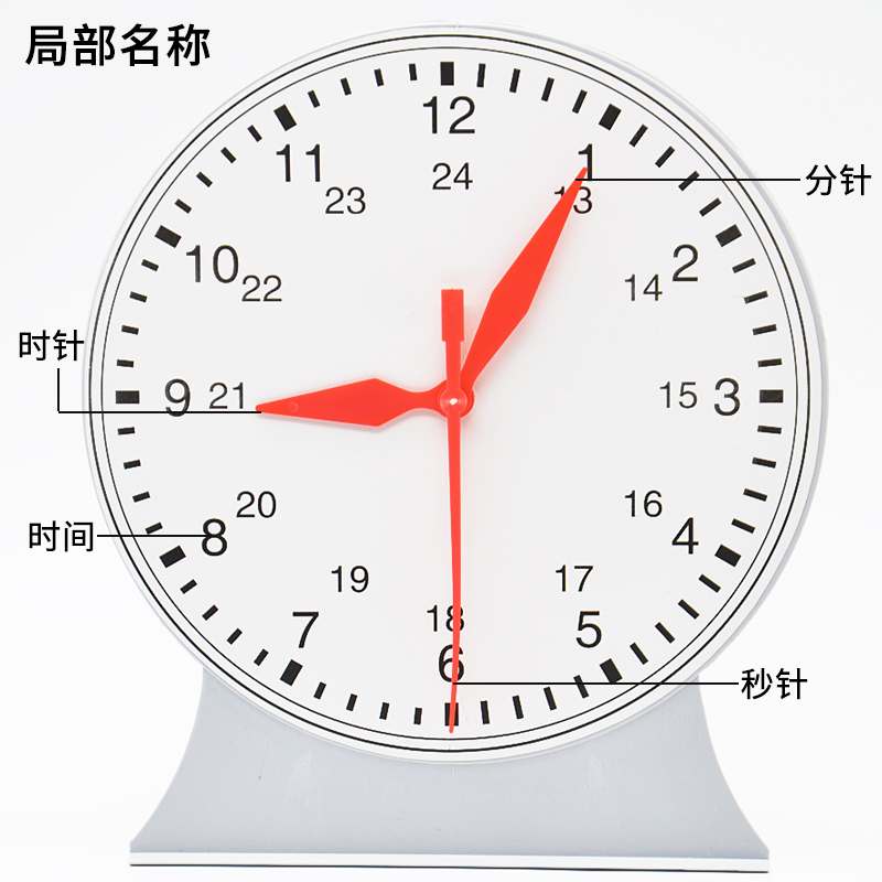 认知时钟的全新伙伴 22cm大号钟表模型助孩子看懂时间